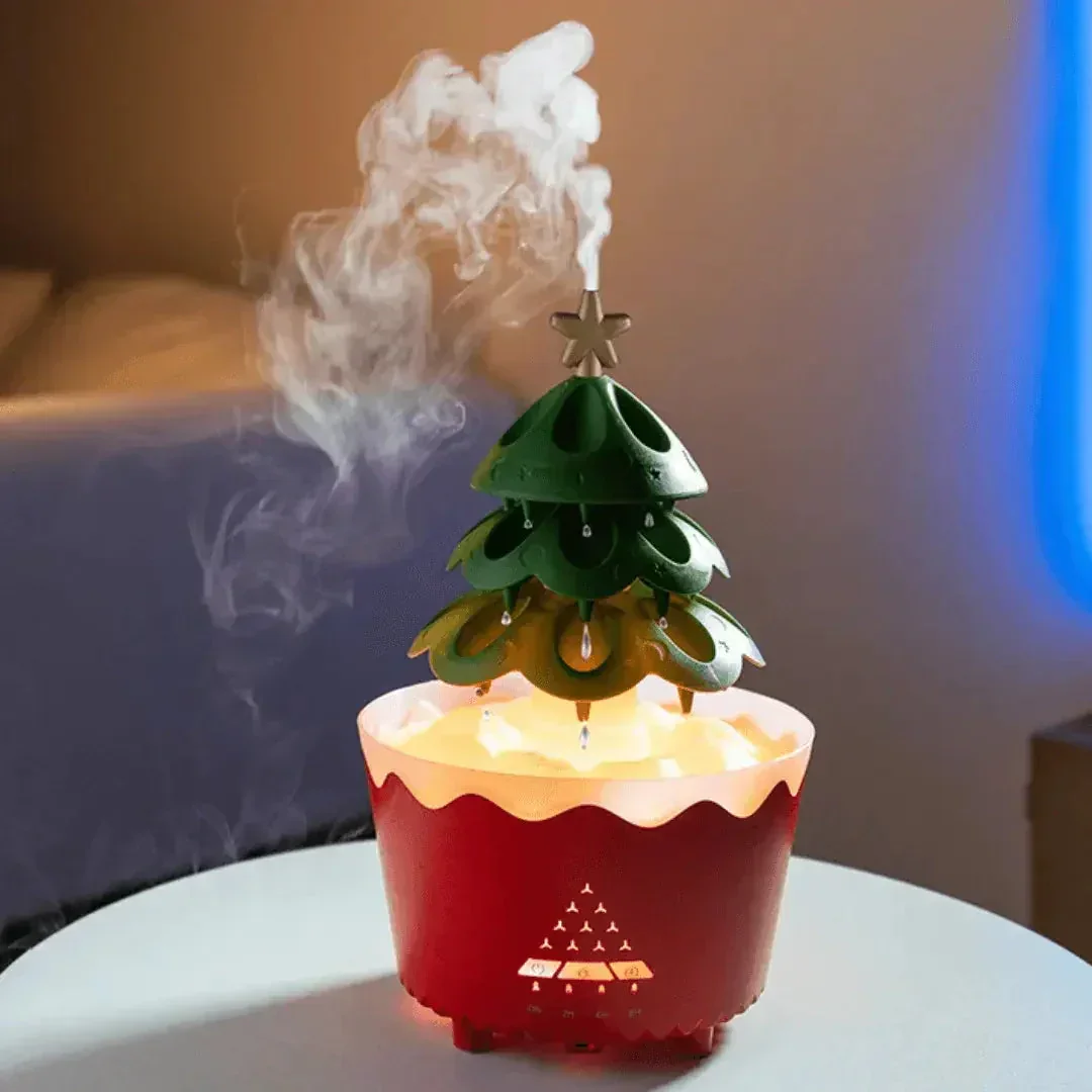 Christmas Tree Aromatherapy Diffuser USB Powered Ultrasonic LED Light