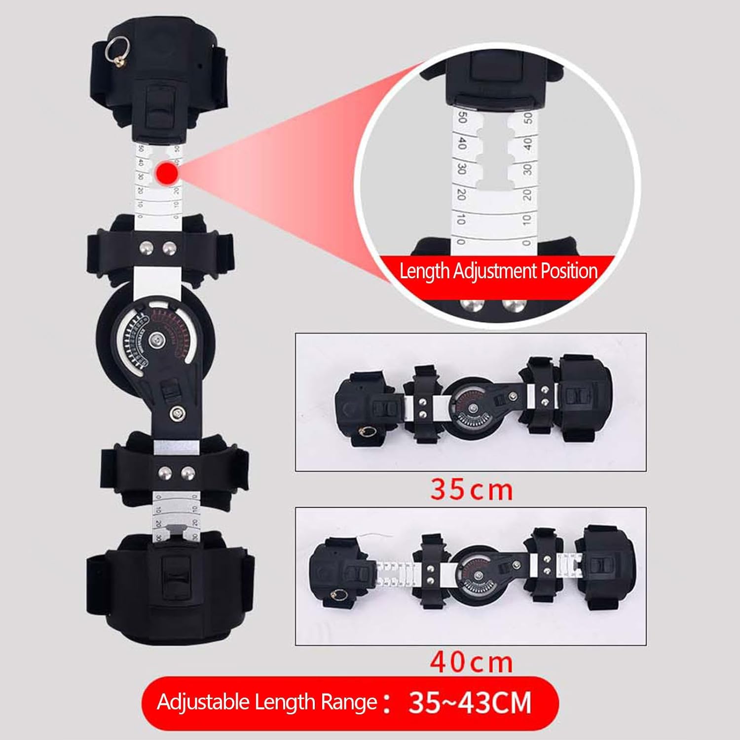 Hinged ROM Elbow Brace for Tendonitis,Adjustable Elbow Splint Immobilizer Fits All Unisex,Arm Injury Recovery Support Relief Pain,for Cubital Tunnel Syndrome and Ulnar Nerv(Left)