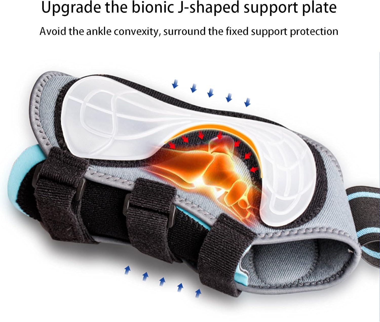 Ankle Support Brace Inside and Outside Support for Pain Relief Injury Recovery Strain or Sprain Tendonitis Post-op Cast Support and Injuryprotection for Women and Men Ankle Brace,Lager