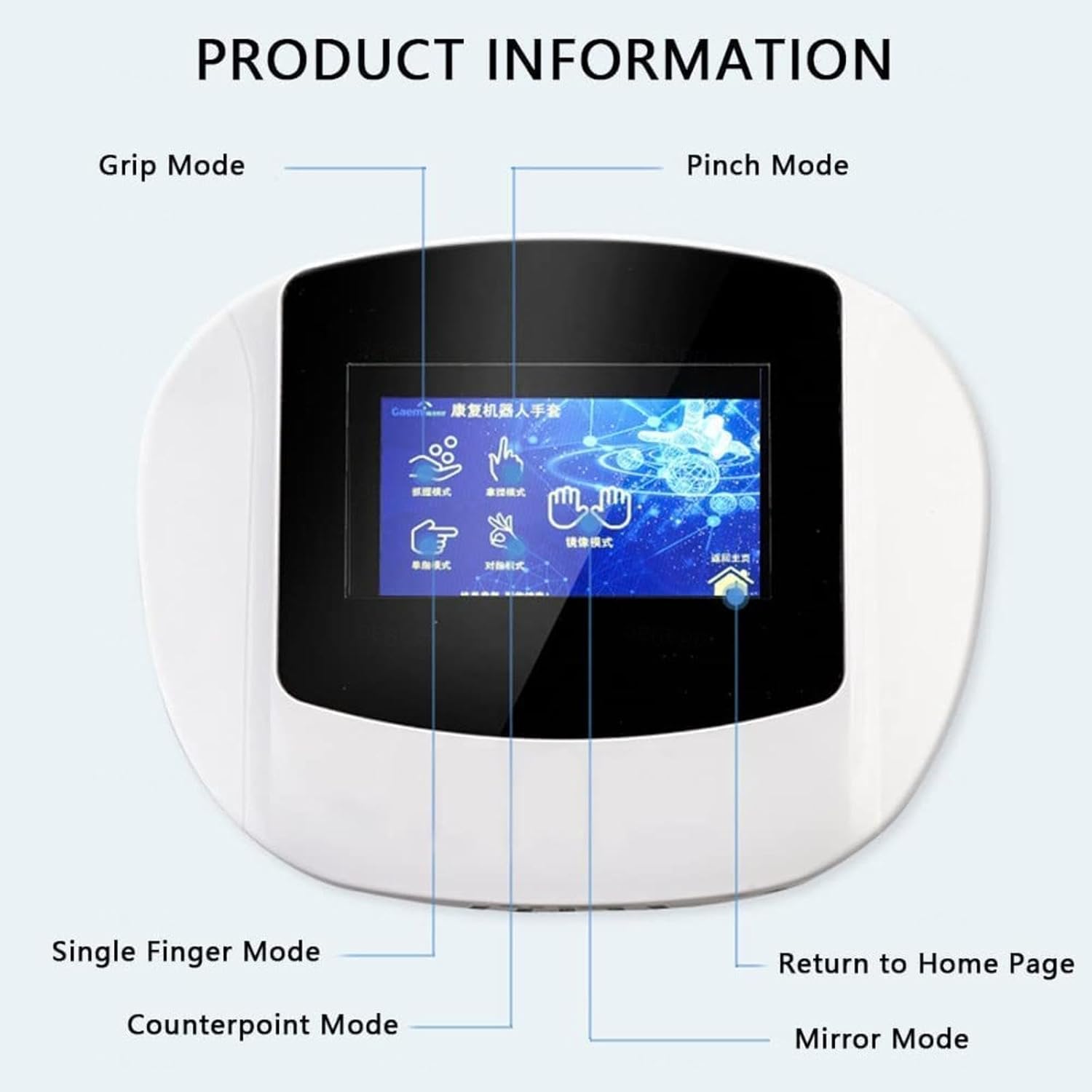Rehabilitation Robot Gloves Hand Dysfunction Patient Training Device with Remote Control/Single Finger Training,Right-M