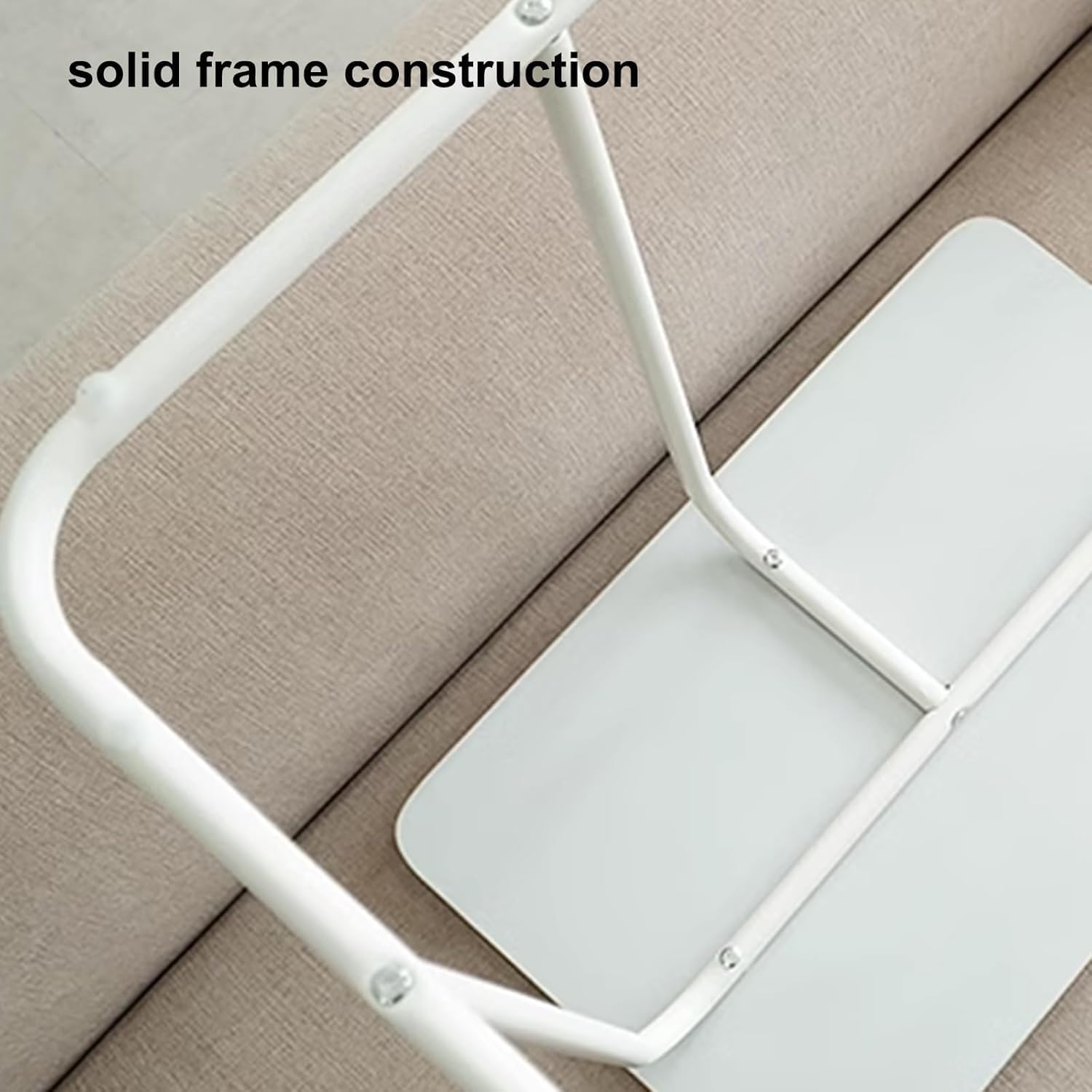 Hospital Bed Tables Particleboard Nightstand, Laptop Bedside Table, C Shaped Side Table, Home Work Sofa Side Table with Silent Feet for Home, Hospitals(90x35x60.5cm)