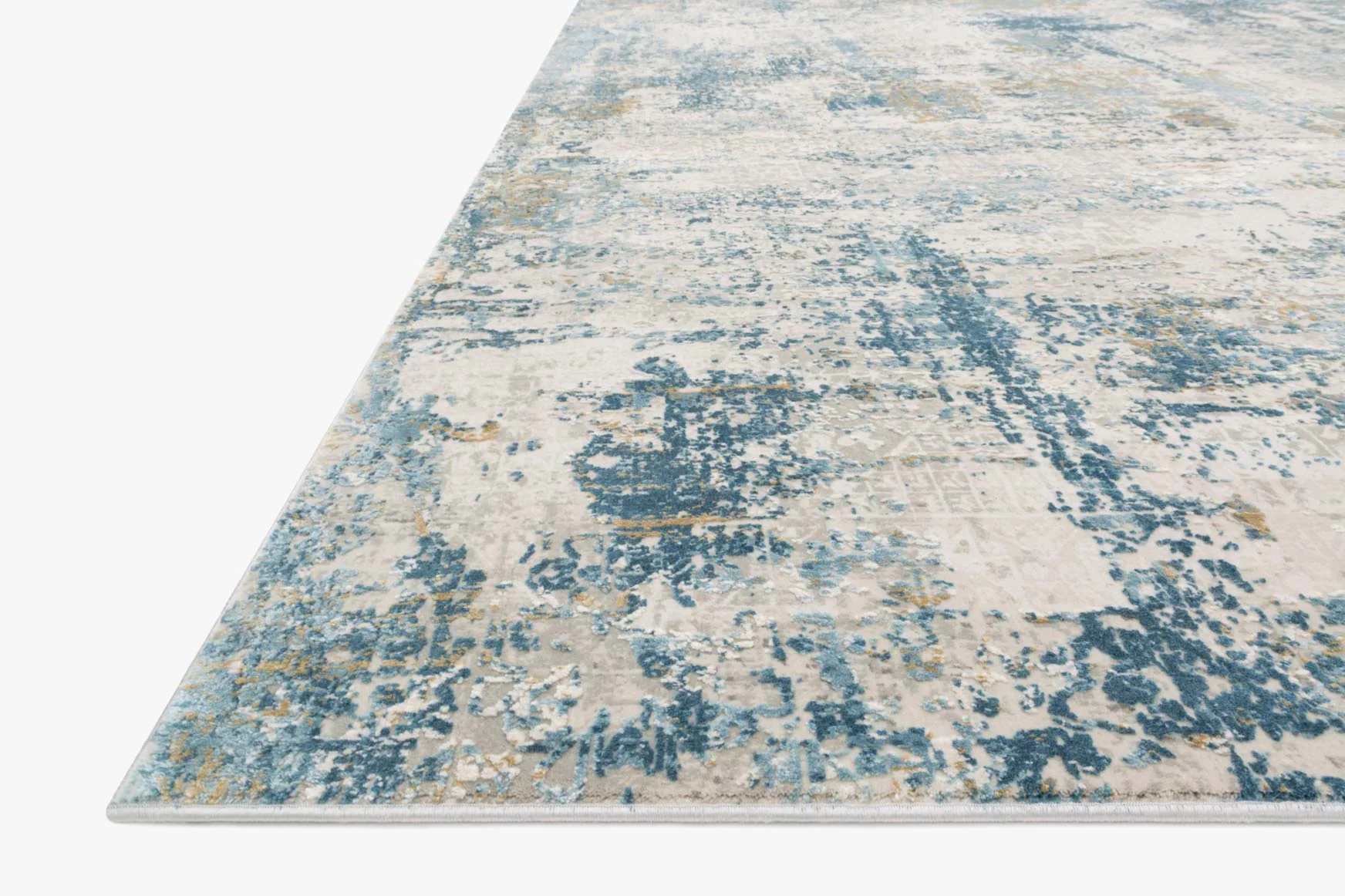 Loloi Sienne Collection - Contemporary Power Loomed Rug in Grey & Blue (SIE-06)