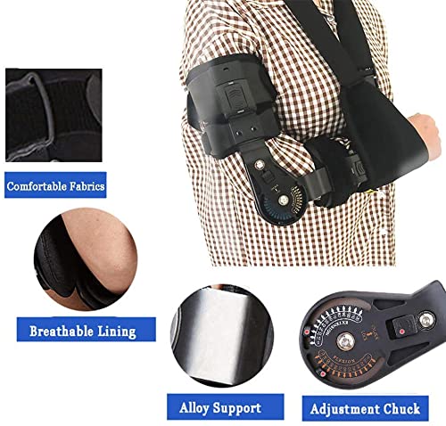 Cubital Tunnel Syndrome Elbow Brace Splint To Treat Pain From Ulnar Nerve Entrapment, Hyperextended Elbow Prevention And Arm Immobilizer,Left