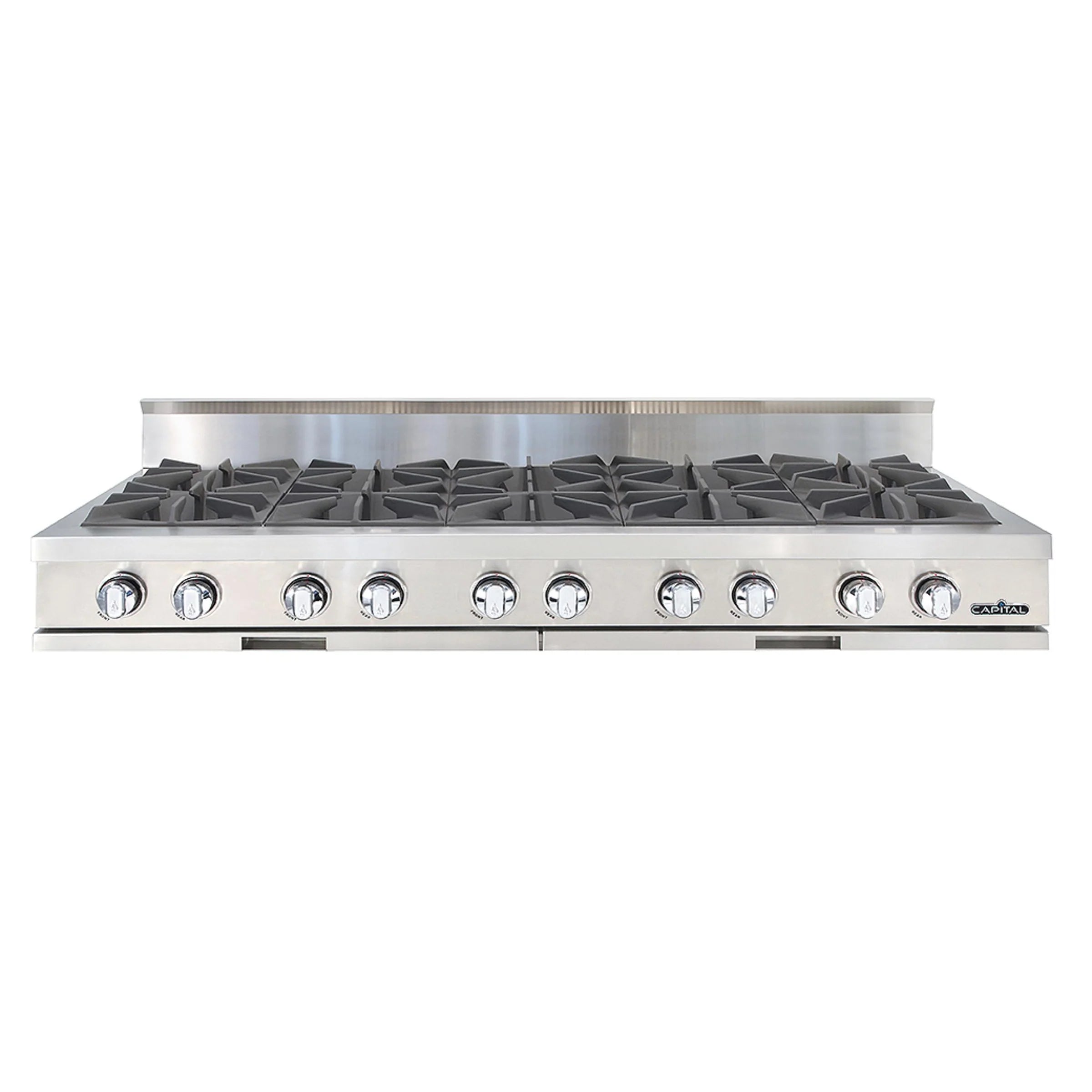 Capital 60-Inch Rangetop in Stainless Steel with 10 Open Burners (CGRT6010)