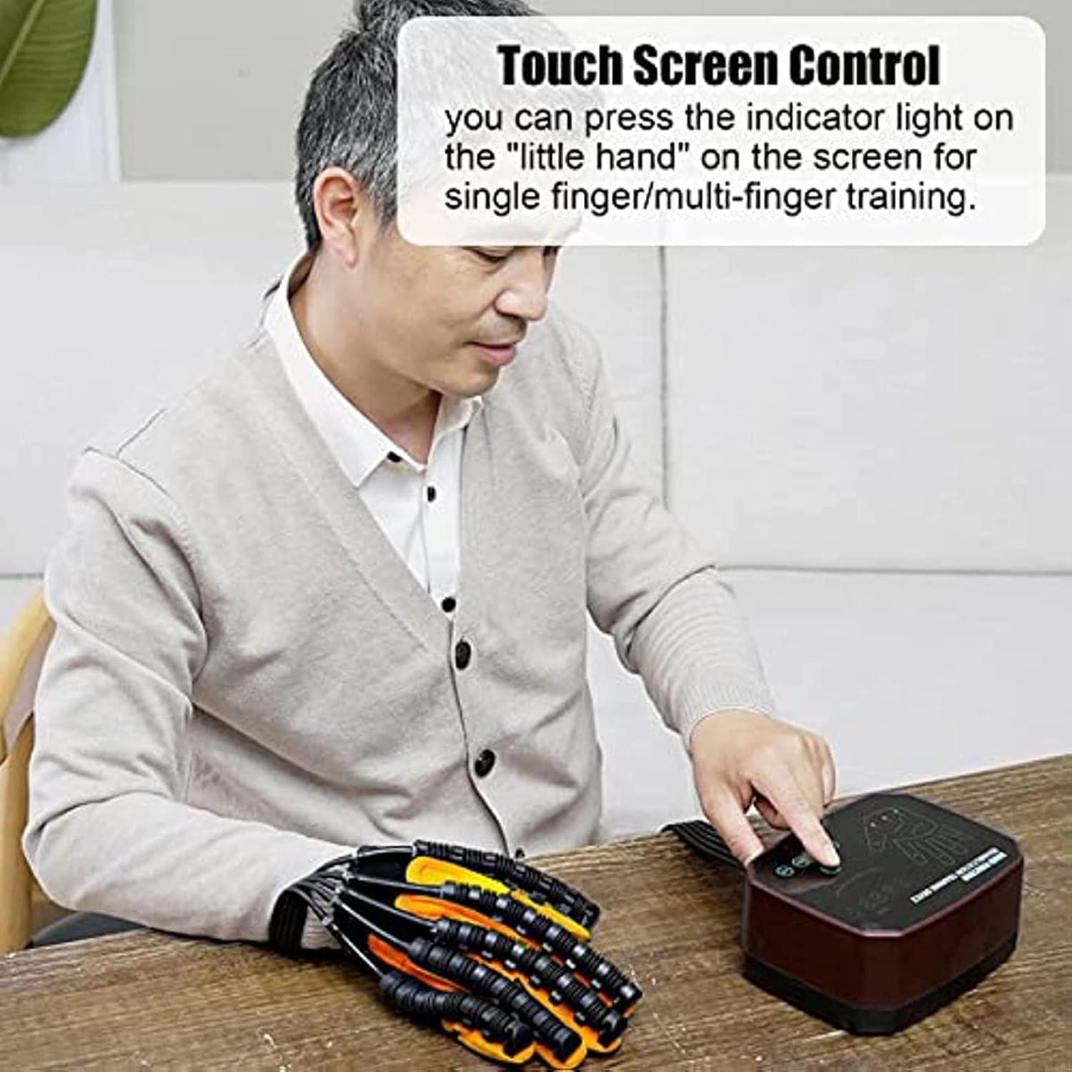 WIKINK Upgraded Rehabilitative Robotic Gloves, Finger Exercisers Stroke Hand Therapy Exercise, for Training Finger Flexion Correction, Hand Function Recovery, for Stroke Hemiplegia Patients
