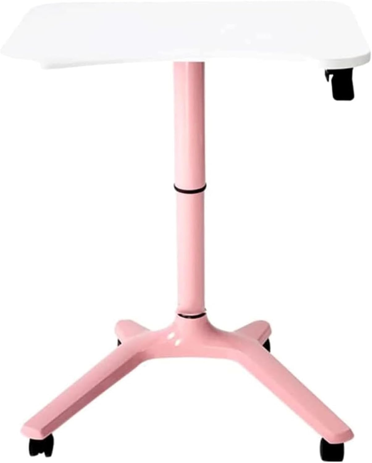 Over-Bed Tables Overbed Table with Wheels Height Adjustable Tilt Over Bed Table for Hospital and Home Use Flat Rolling Bed Side Tray Table Portable (A 27.2 * 20.3in)