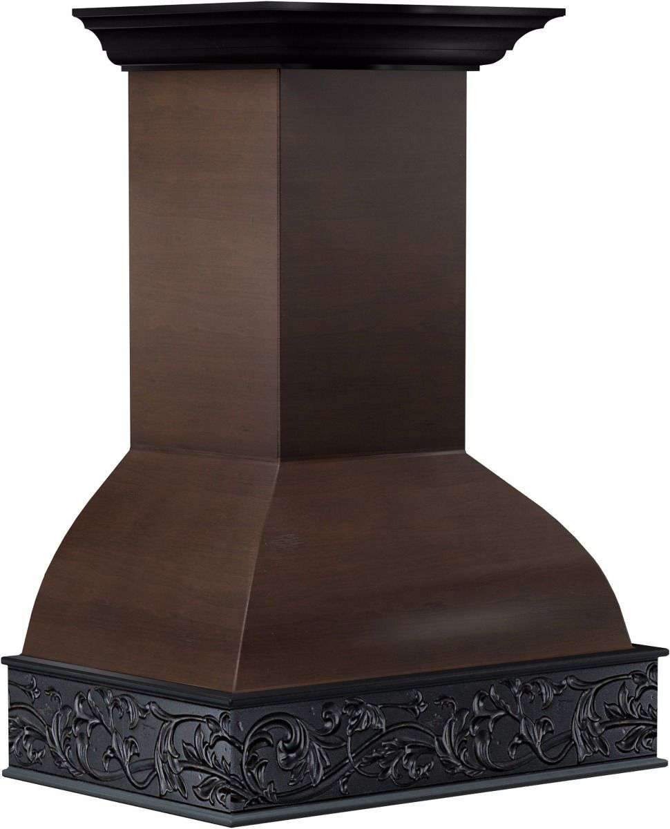 ZLINE 36-Inch Designer Series Wooden Wall Range Hood with Crown Molding and 700 CFM Motor (393AH-36)