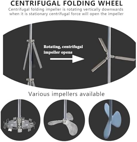 Adjustable Electric Paint Mixer with 65-125 cm Telescopic Bracket, Automatic Mixing Equipment, 1000L Stirring Capacity, Perfect for Home & Professional Use