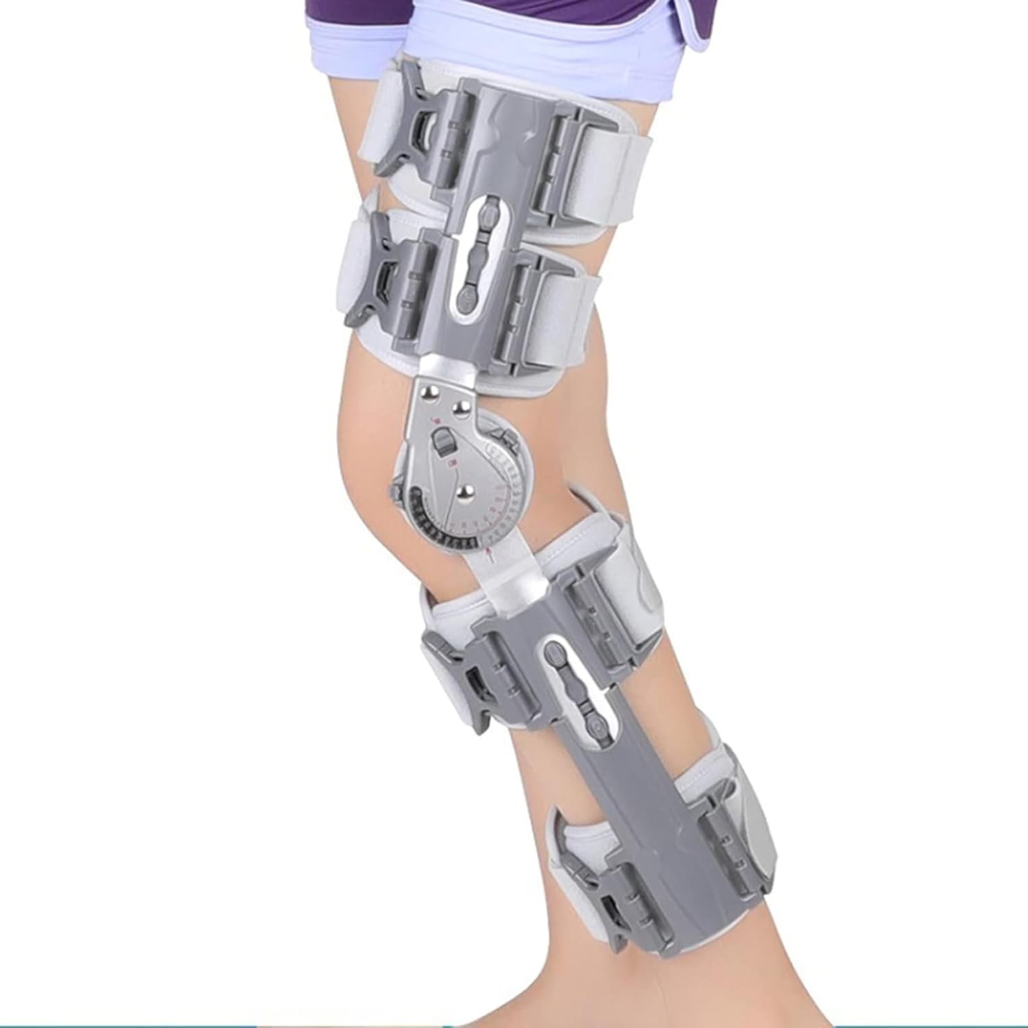 Knee Fixation Orthosis, Adjustable Post Op Knee Stabilizer Brace for Recovery Stabilization for Arthritis Pain, Osteoarthritis,