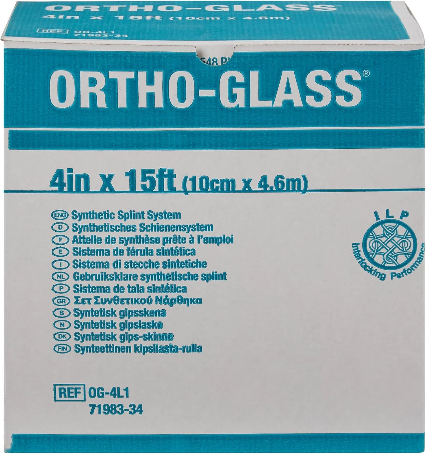 Ortho-Glass Splint Roll 4 Inch X 15 Foot Fiberglass White, OG-4L2 - Sold by: Pack of One