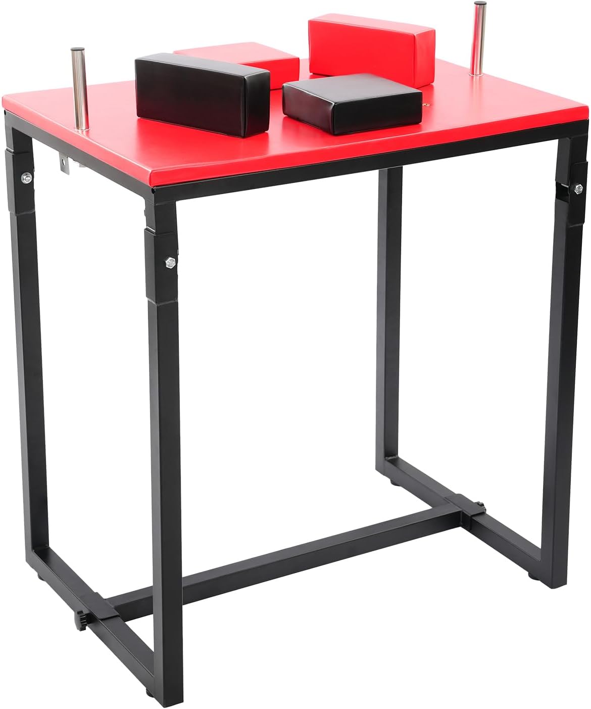 Arm Wrestling Table | Professional Battle Table | Foldable Wrist Strength Training Support Plate | with Handles Elbow Pads and Forearm Pads | Standard Wrist Handle | 39.3inch Tall