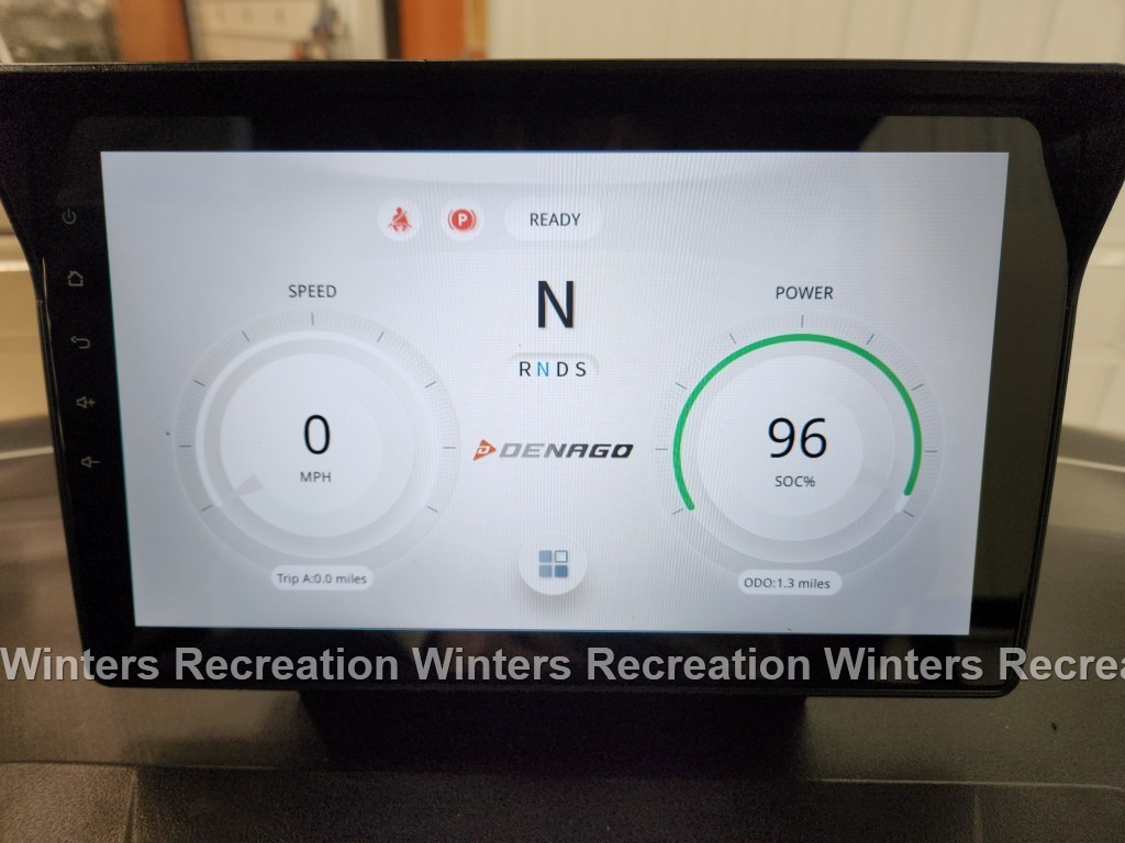 DEALER SPECIAL 2025 Denago Nomad XL Plus Lithium Ion Golf Cart, Limited Edition Matte Black