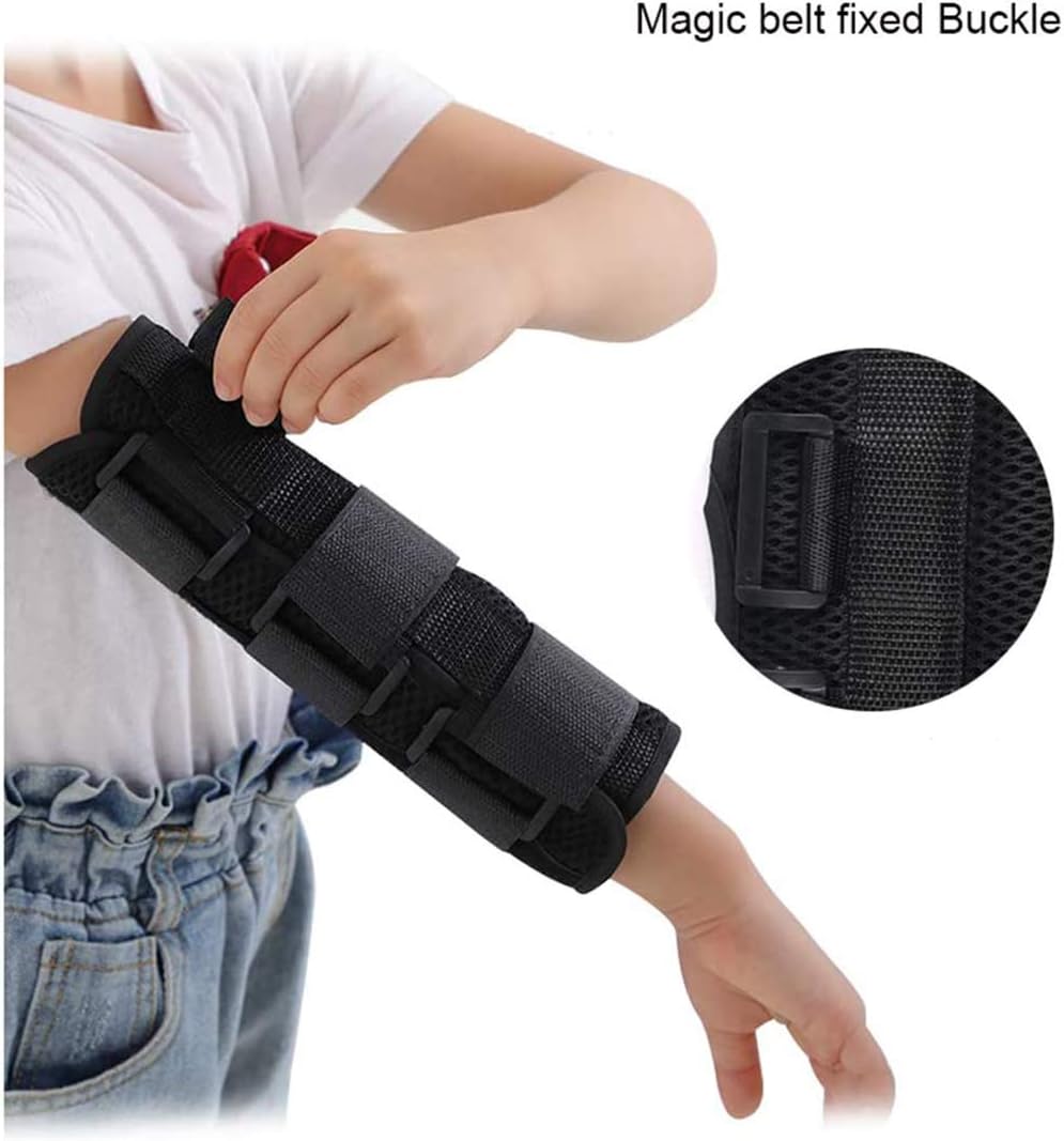 Elbow Splint Brace, Adjustable Post Op Elbow Joint Orthosis for Children, Joint Pain Relief, Injury Recovery Night Pr,M