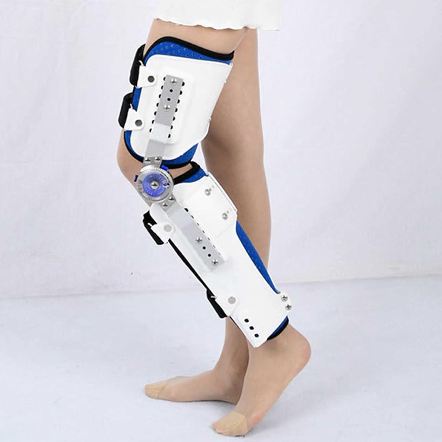 Hinged Knee Brace,Knee Brace,Adjustable Shaping Leg Splint Support Knee Orthosis Support Joint Stabilizer/One Size (