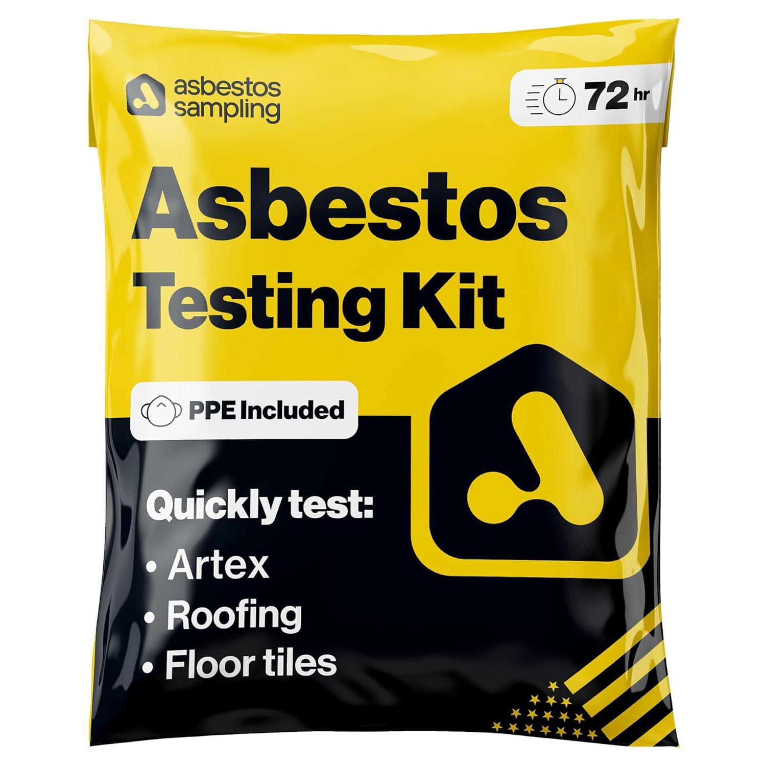 Asbestos Test Kit (Quality PPE Included) - 72hr (3 Business Day) NVLAP lab Result with lab Testing fee Included (3 Samples)