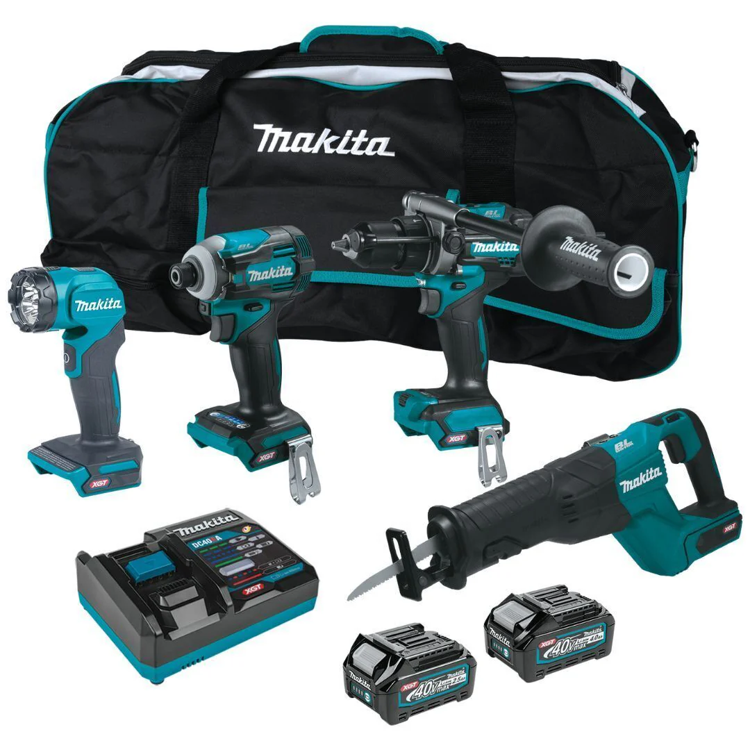 Makita GT401M1D1 Xgt 40V Max Combo Kit 4Pc