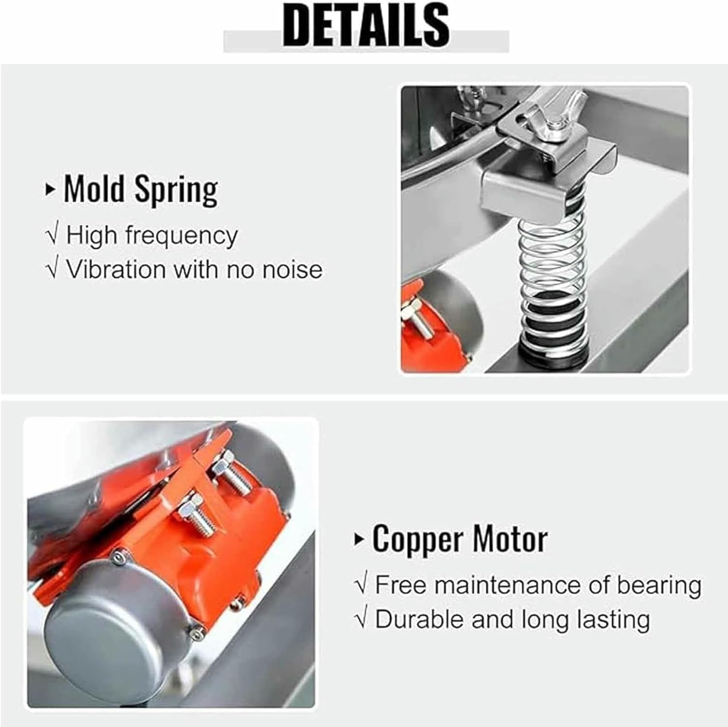 Automatic Powder Sifting Machine, Stainless Steel Automatic Electric Flour Vibrating Sieve, for Industrial and Home Use, with Double Mesh~/