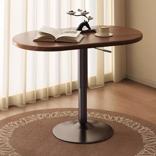 Adjustable Over Bed Table, Pneumatic Height Stand Desk & Sturdy Laptop Cart, Ideal for Home Office & Hospital Use, Multifunctional Dining Table - Black