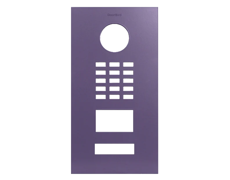 DoorBird D2101V Front Panel in Blue Lilac, RAL 4005