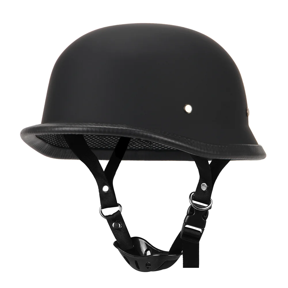 Motorcycle Half Helmet with Adjustable Strap