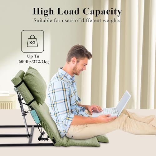 Adjustable Power Lifting Bed Backrest 2°-80°, 600lbs Capacity, Removable Cover for Easy Cleaning, Ideal for Elderly, Pregnant Women, Patients & Handicapped Use