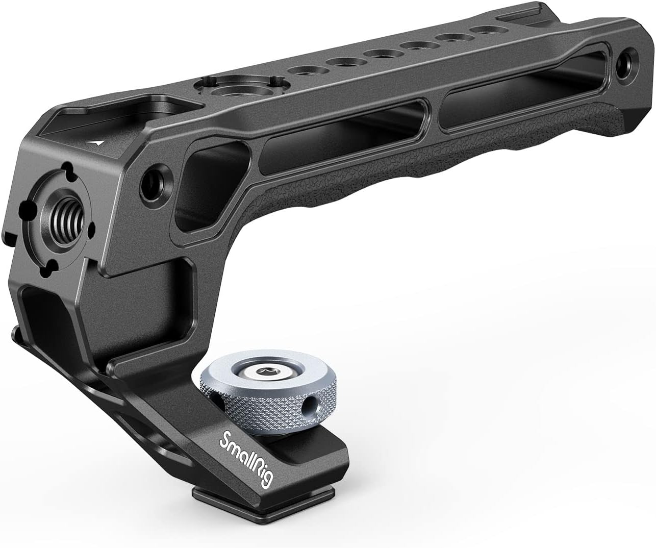 Bundle: SmallRig Lightweight Top Handle, Grip for DSLR Camera Cage 3764+SmallRig Wooden Top Handle with NATO Clamp & NATO Rail 5251