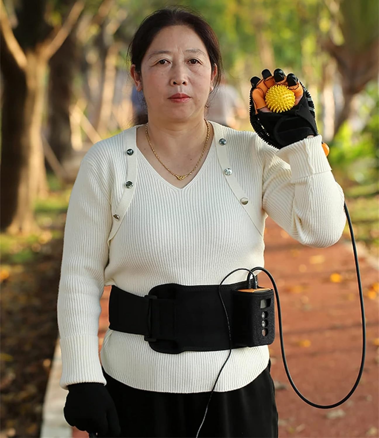 Rehabilitation Robot Gloves, Stroke Hemiplegia Rehabilitation Training Equipment, Finger Training Stroke Hand Splint Finger Orthosis Functional Hand Splint(Size:S Code,Color:Right 2)