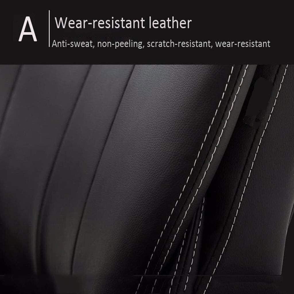 High-Back Leather Executive Swivel Adjustable Swivel Office Desk Chair with Armrests Lumbar Support Desk Ergonomic Chair Chair Reclining Can Sit Computer Chair Home Boss Chair Leather (Black )