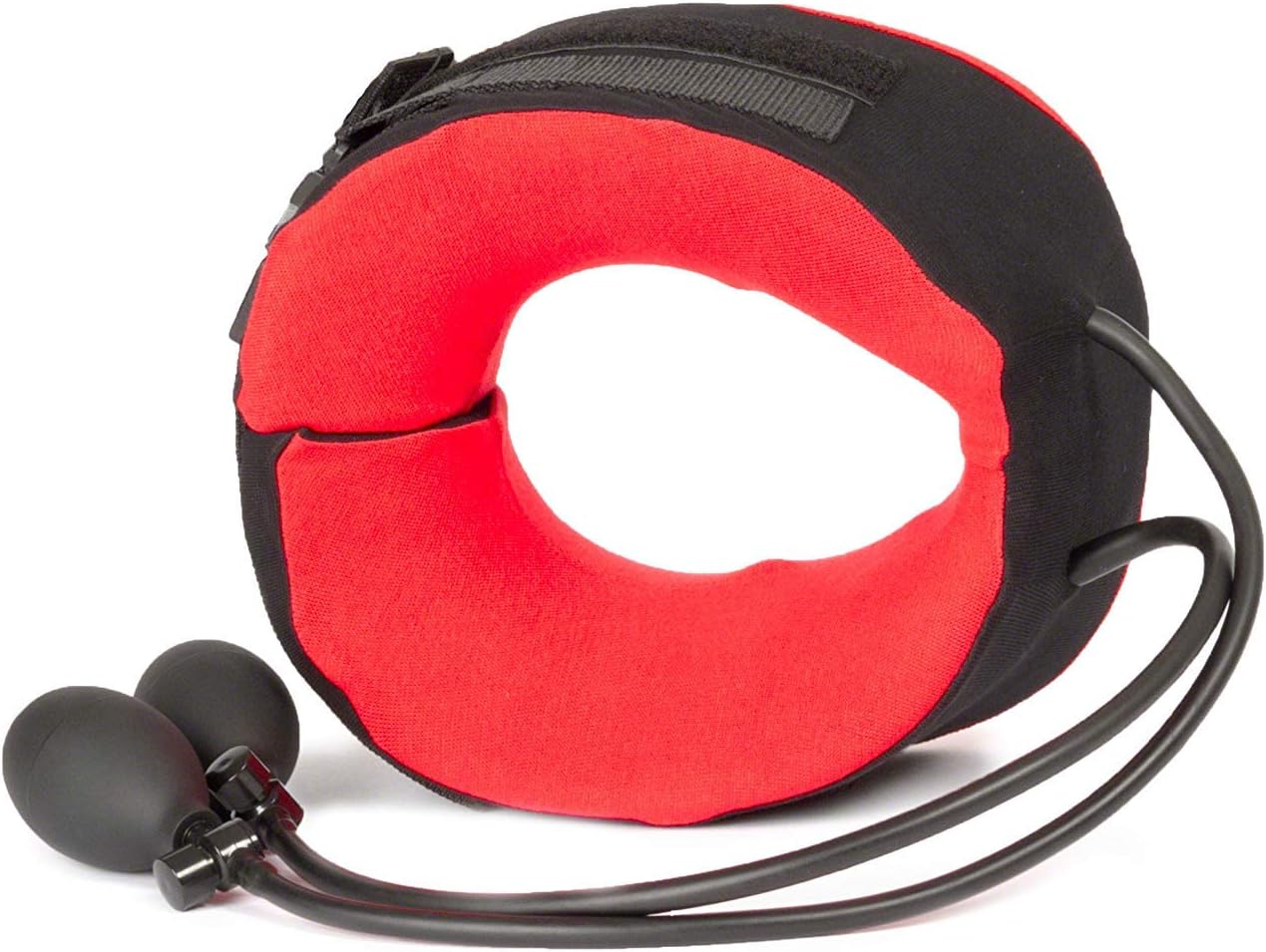 Body Sport TracCollar Cervical Neck Traction Device, Small/Medium, Fits 14” to 16” Neck Size – Release Pressure for Neck Pain Relief – Inflatable Neck Stretcher with 2 Hand Pump System