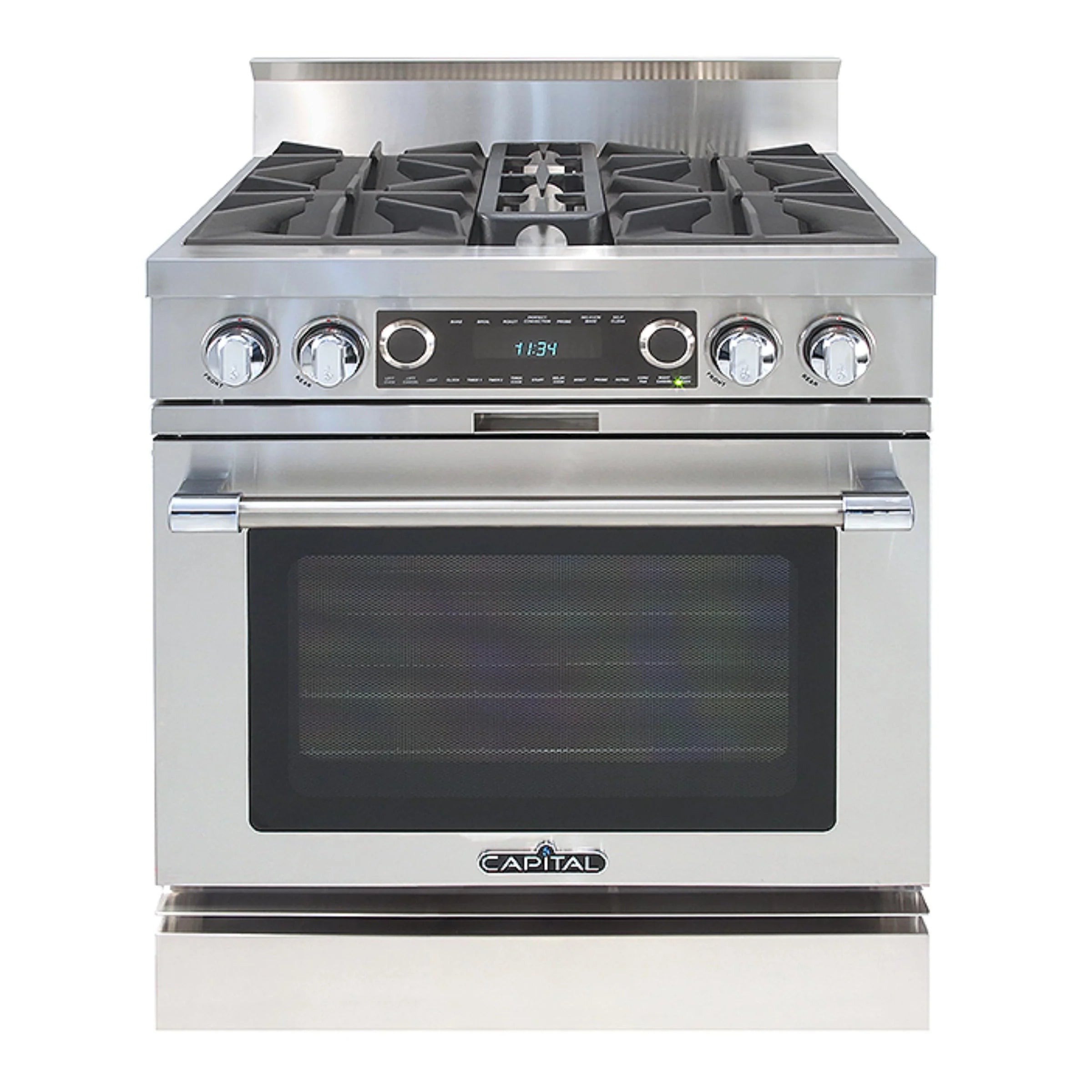 Capital 30-Inch Grand Chef Dual Fuel Range in Stainless Steel with 4 Open Burners (COB304)