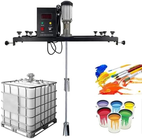 Electric Paint Mixer with Foldable Impeller and Adjustable Stirring Rod, Ideal for Mixing Paint, Coating, Glue, and Cement