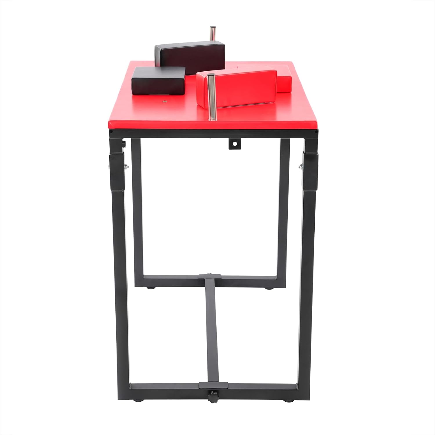 Arm Wrestling Table | Professional Battle Table | Foldable Wrist Strength Training Support Plate | with Handles Elbow Pads and Forearm Pads | Standard Wrist Handle | 39.3inch Tall