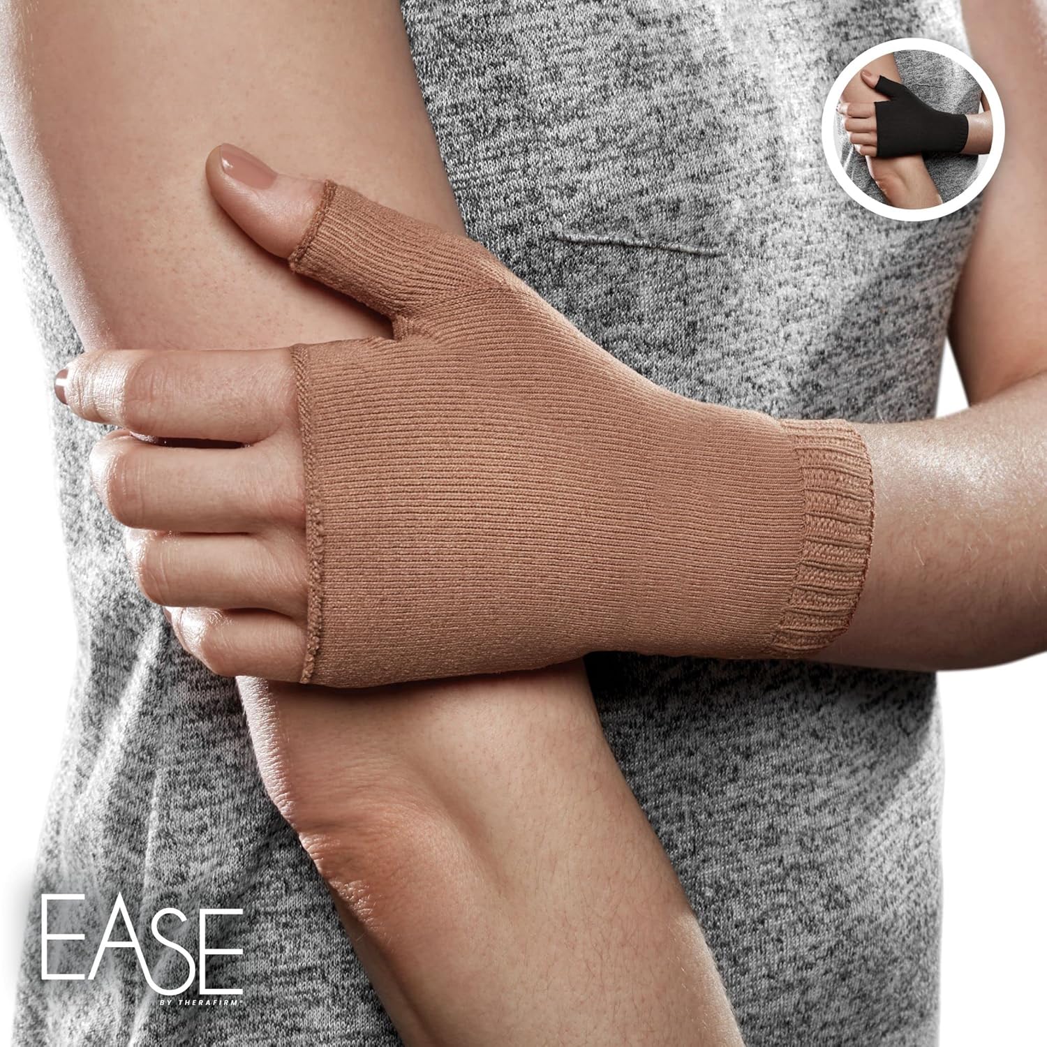 Ease Opaque Lymphedema Gauntlet - 20-30mmHg