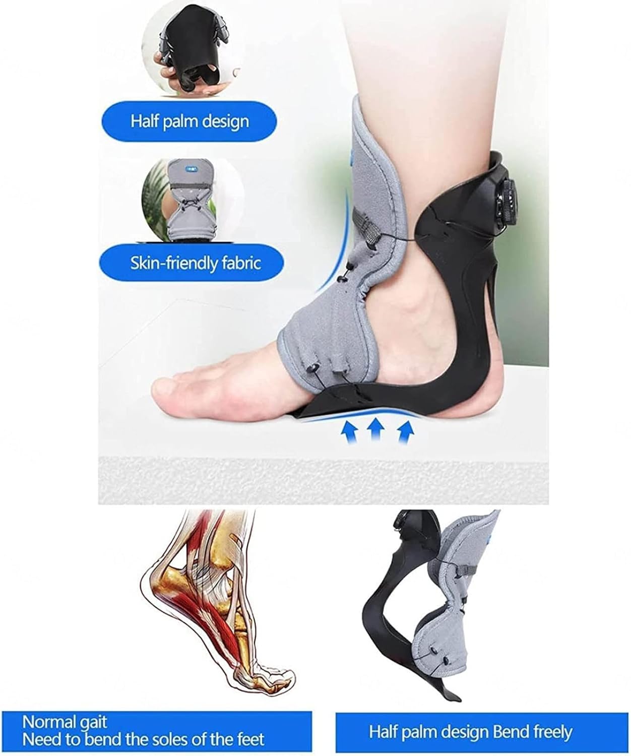 Plantar Fasciitis Relief Night Splint Breathable Plantar Fasciitis Support Stretching Foot Brace Sleep Support for Men and Women,Left-40-44