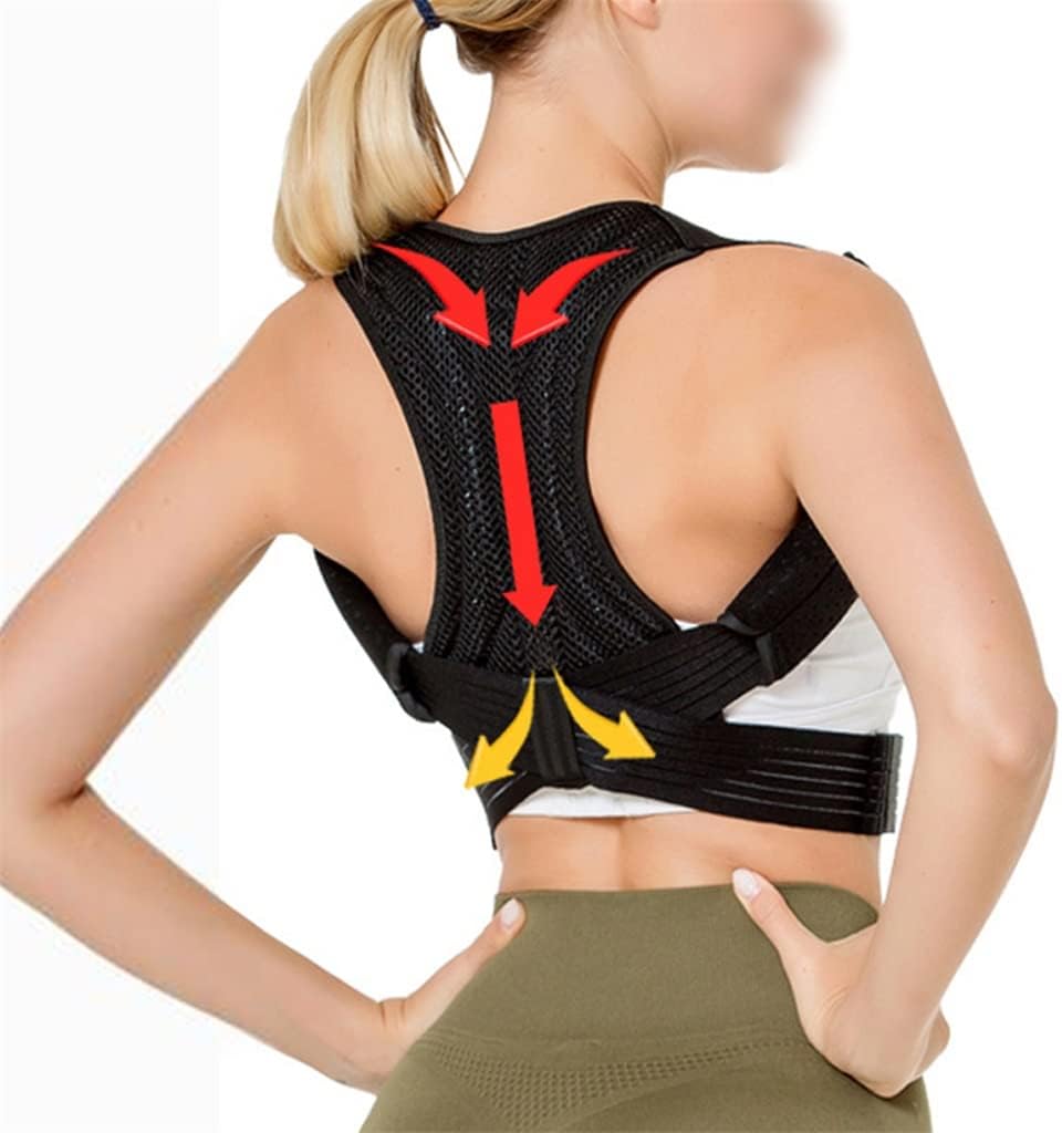 Invisible Back Posture Corrector Back Band Brace Extended Support Belt Adjustable Back Spine Lumbar(L Code)