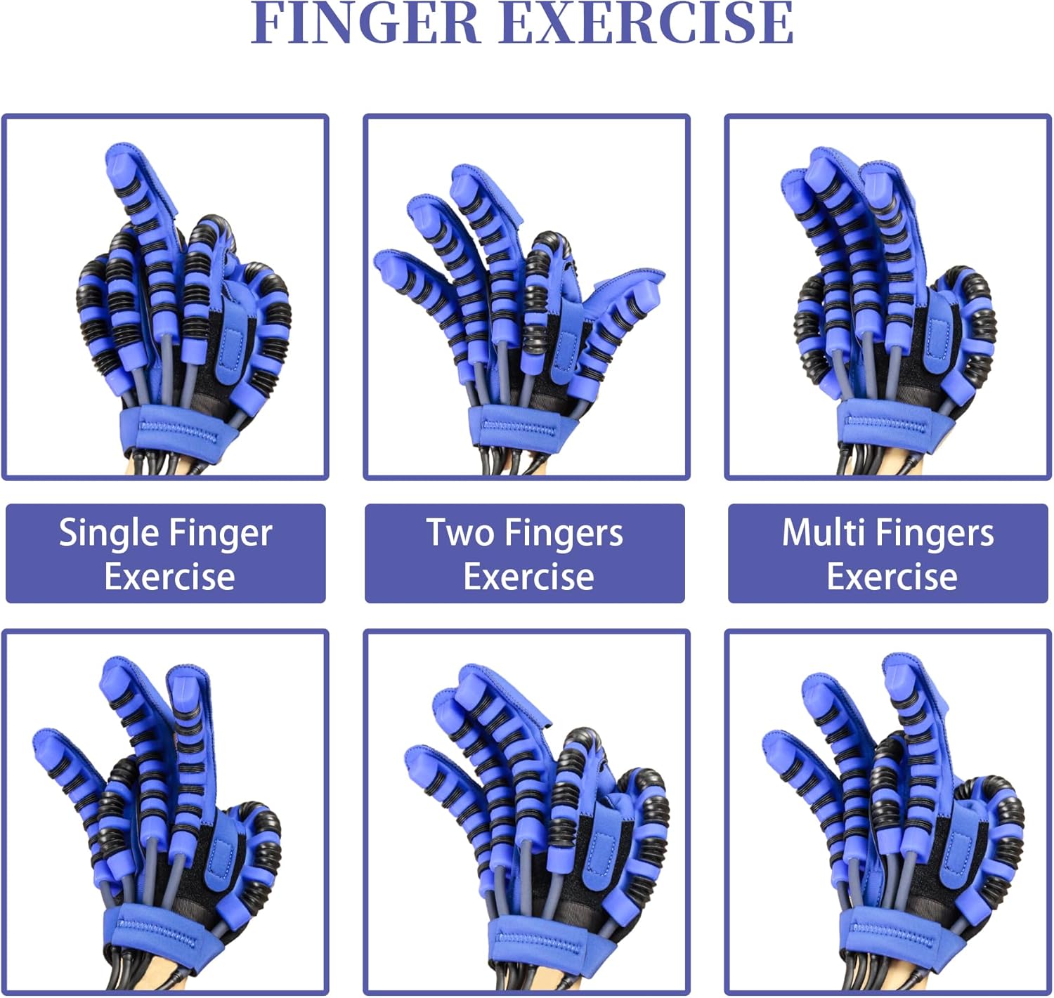 Rehabilitation Robot Gloves - 5 Modes Hand Physical Therapy Rehabilitation Equipment for Finger Rehab Trainer - Boost Recovery with Stroke Recovery Power Gloves(LEFT,L)