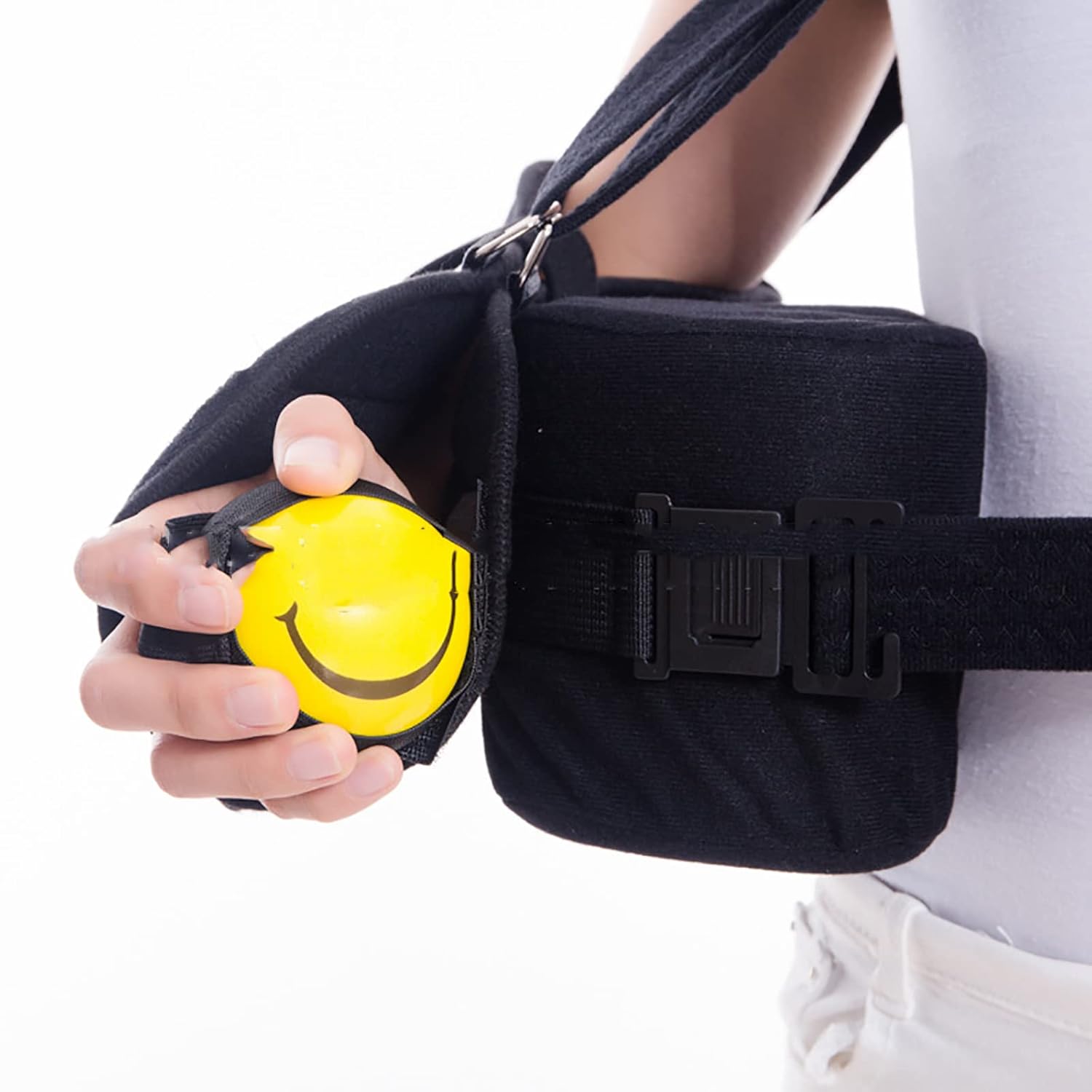 HAILM Arm Sling Immobilizer -Medical Arm Sling, Shoulder Immobilizer with Abduction Pillow, Post-Op Shoulder Arm Brace,Post-Humeral Fixator,R