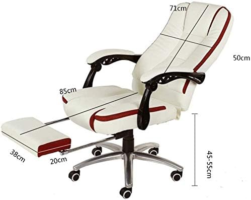 Executive Swivel Adjustable Swivel Office Desk Chair with Armrests Lumbar Support Desk Ergonomic Chair Desk Gaming Chair High Back Chair Task Swivel Executive Computer Chair Boss (Brown)