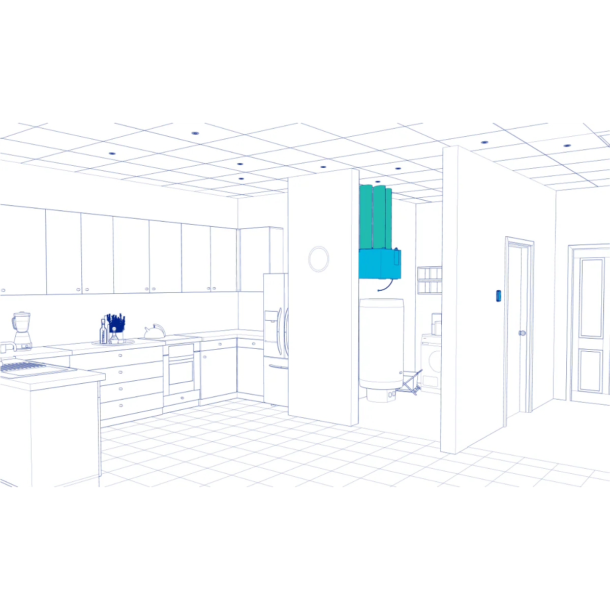 Fantech HERO 100E 102 CFM Energy Recovery Ventilator
