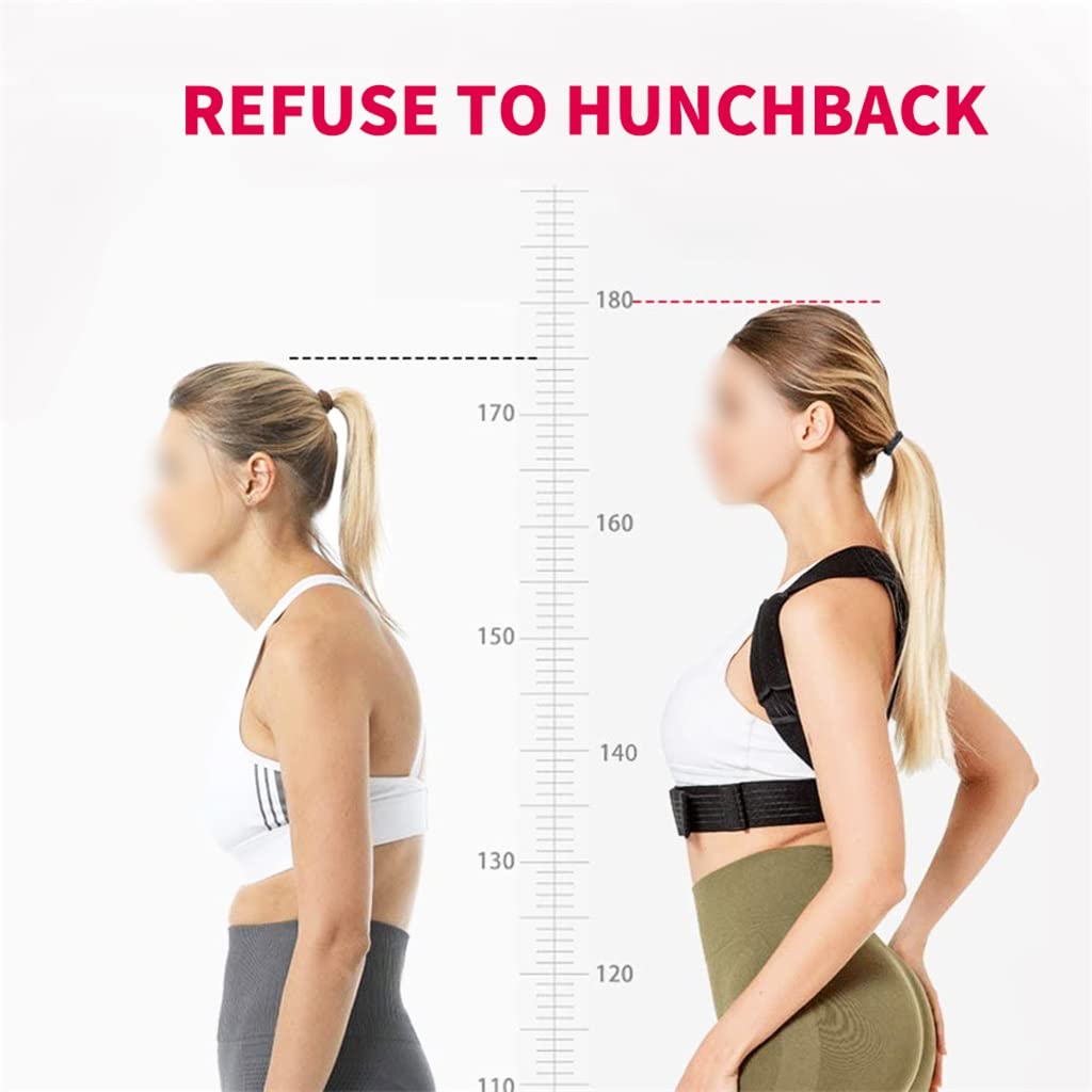 Invisible Back Posture Corrector Back Band Brace Extended Support Belt Adjustable Back Spine Lumbar(S Code)