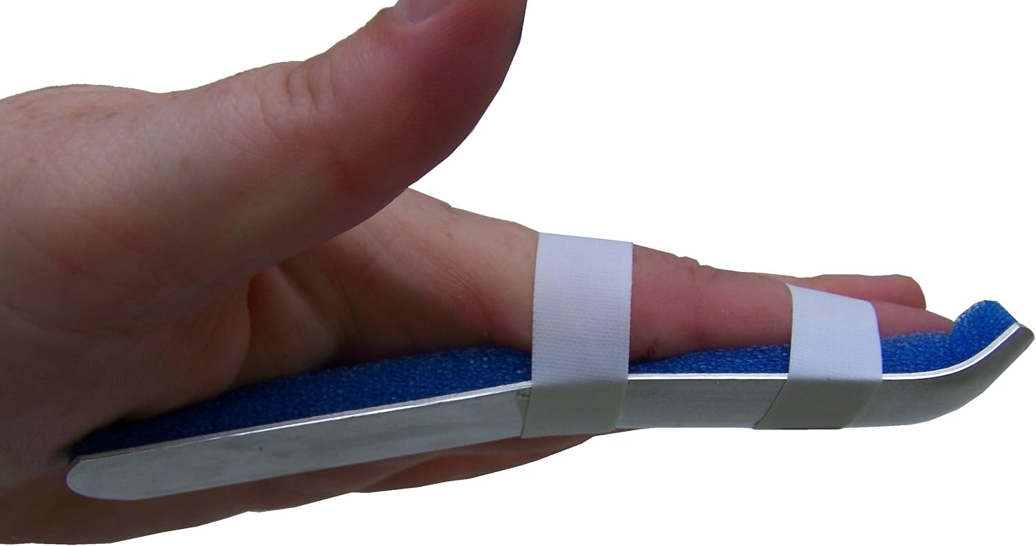 Alpha Medical Gutter Finger Splint Brace for Jammed & Injured Fingers 24 Pack (1.5