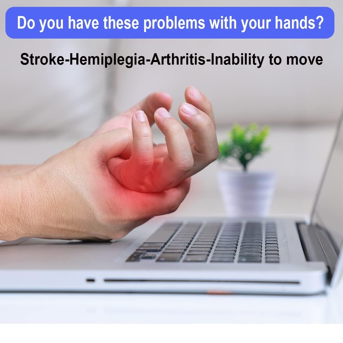 Arthritis Stroke Hemiplegia Patient Finger and Hand Function Rehabilitation Trainer,Robot Rehab Gloves Recovery Exercise Equipment Device orthosis (Left hand, Medium)