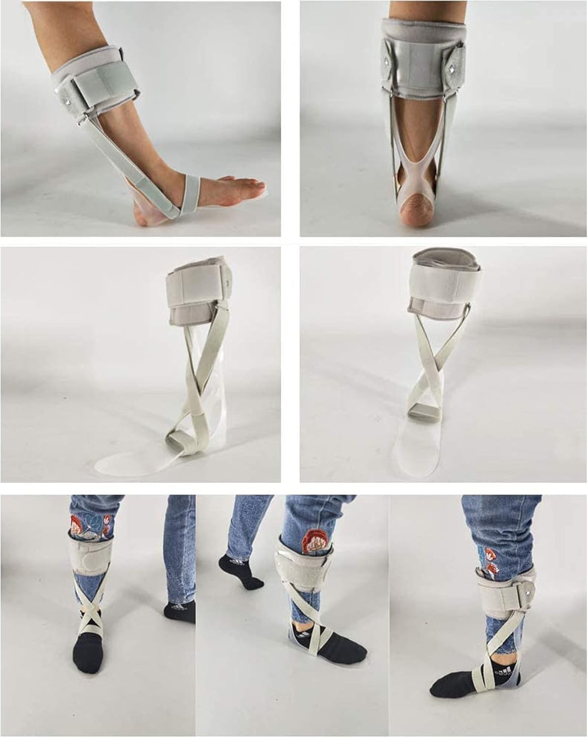 Foot Drop Support Brace Foot Drop Orthosis Support for Drop Foot Nerve Injury Foot Position Relieve Pressure Ankle Foot Orthosis for Hemiplegia Stroke Shoes Walking Ankle Brace,Right,Small