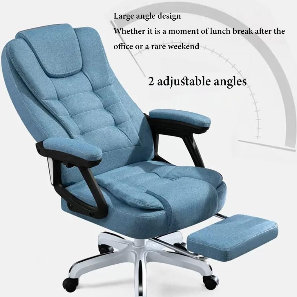 Ergonomic Computer Chair with Footrest, Adjustable Arms, Headrest, and Lumbar Support - Swivel Rolling Vanity Chair for Home Office (/Black B