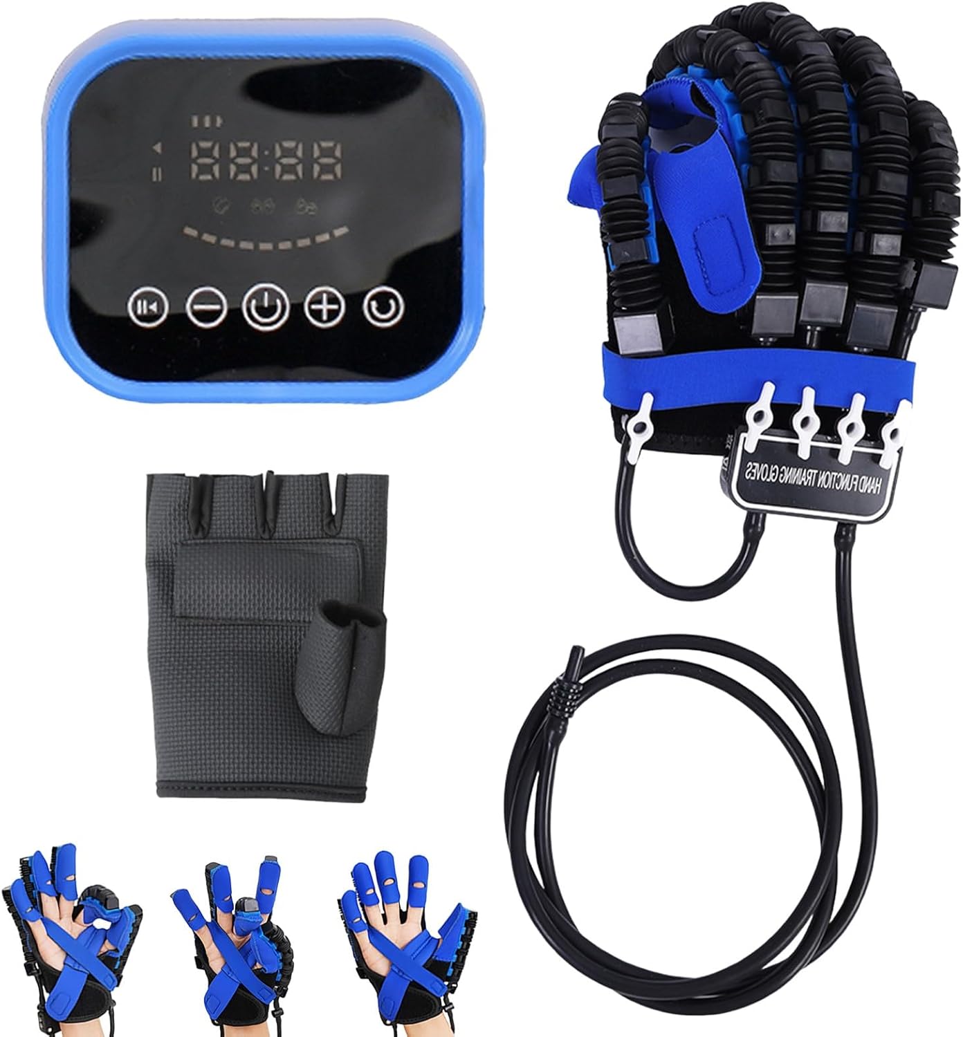Rehabilitation Robot Hand Glove, Stroke Hand Recovery Device Finger Training Equipment with Strength Adjustment for Arthritis and Stroke Patient