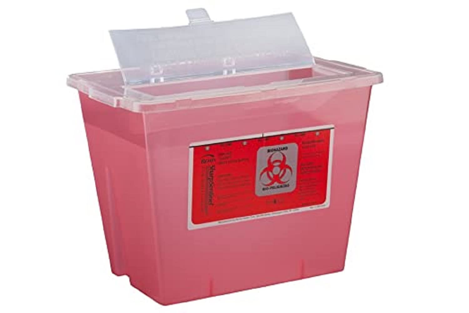 Bemis Healthcare 102 030 Translucent Red Sharps Container, 2 gal (Pack of 30)