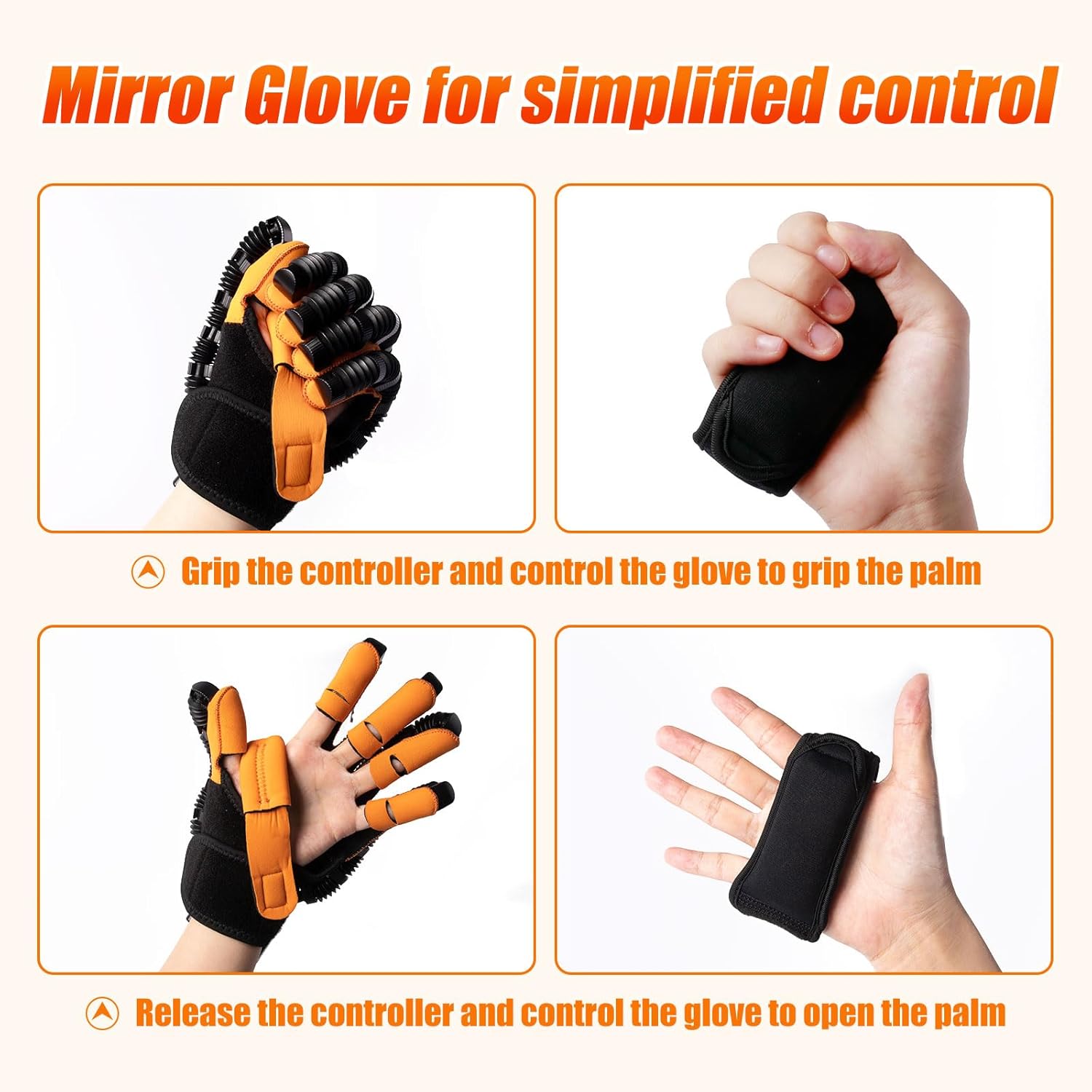 Hand Rehabilitation Glove｜Stroke Rehab｜Rehab Glove Use - Right Hand, Size S