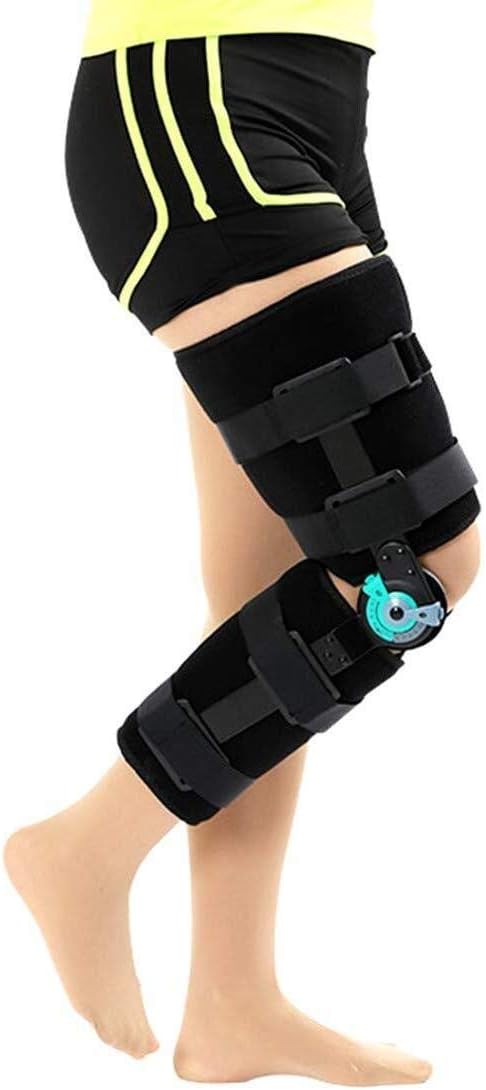 Hinged Knee Brace Adjustable Hinged ROM Knee Brace Shoulder, Immobilizer for ACL, MCL and PCL Injury, Orthosis Stabilizer Protector (Right-B(M)