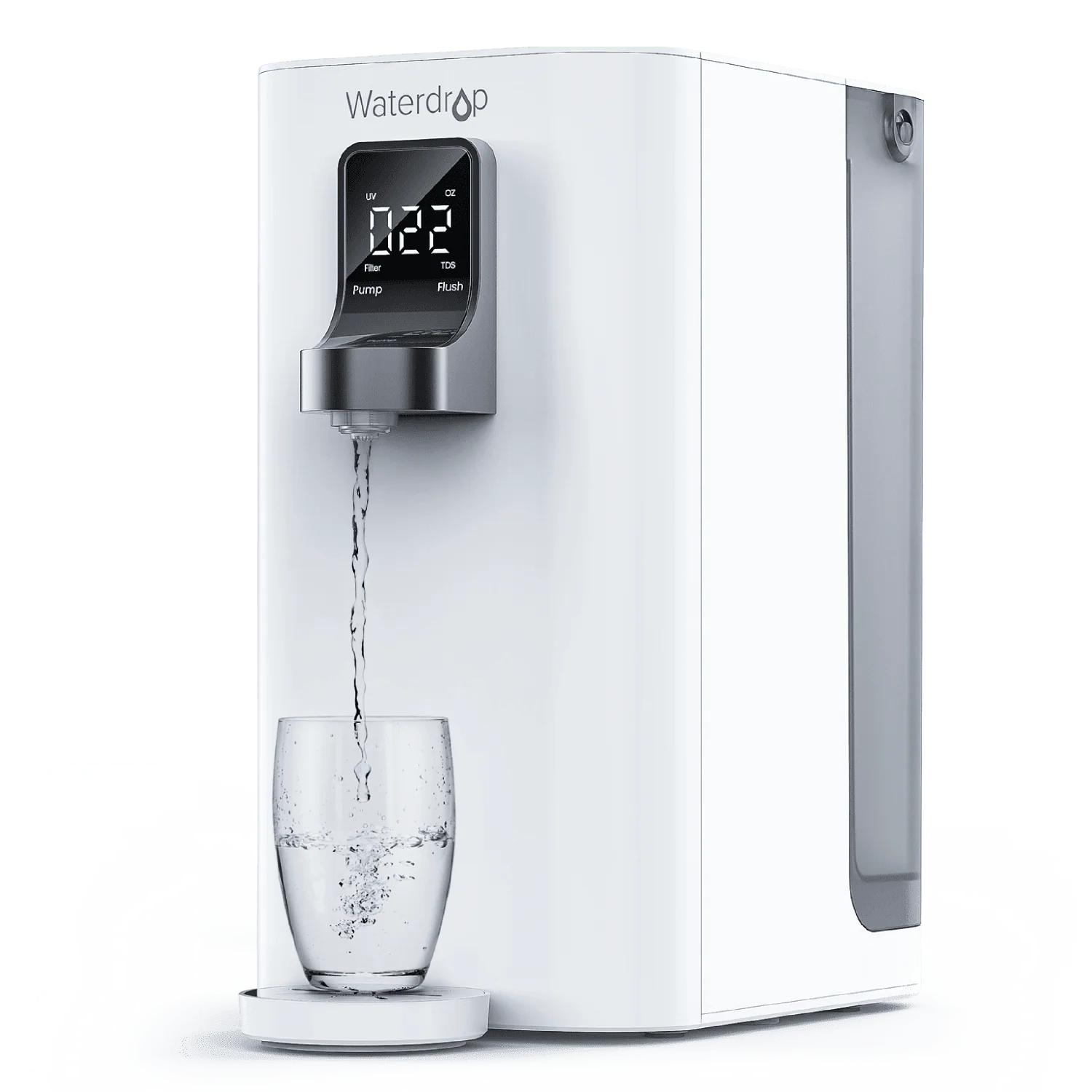 Waterdrop Countertop Reverse Osmosis Water Filter System, 6-stage Filtration, with Smart Display, White (WD-K19-S)