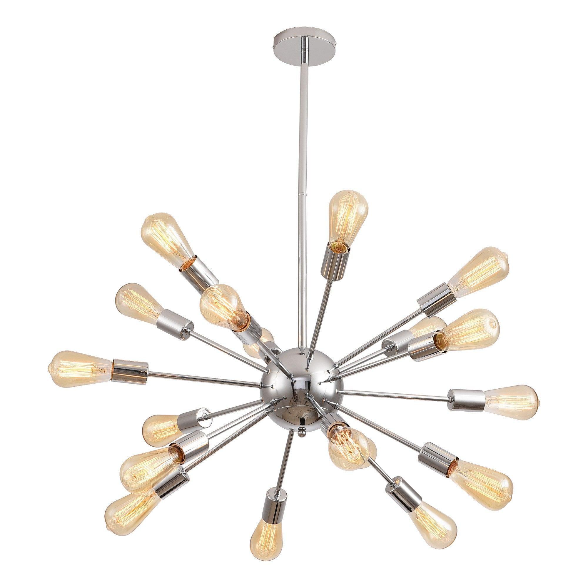 Parrot Uncle Cordell 18-Light Chrome Sputnik Sphere Chandelier (D2257-CH18110V)